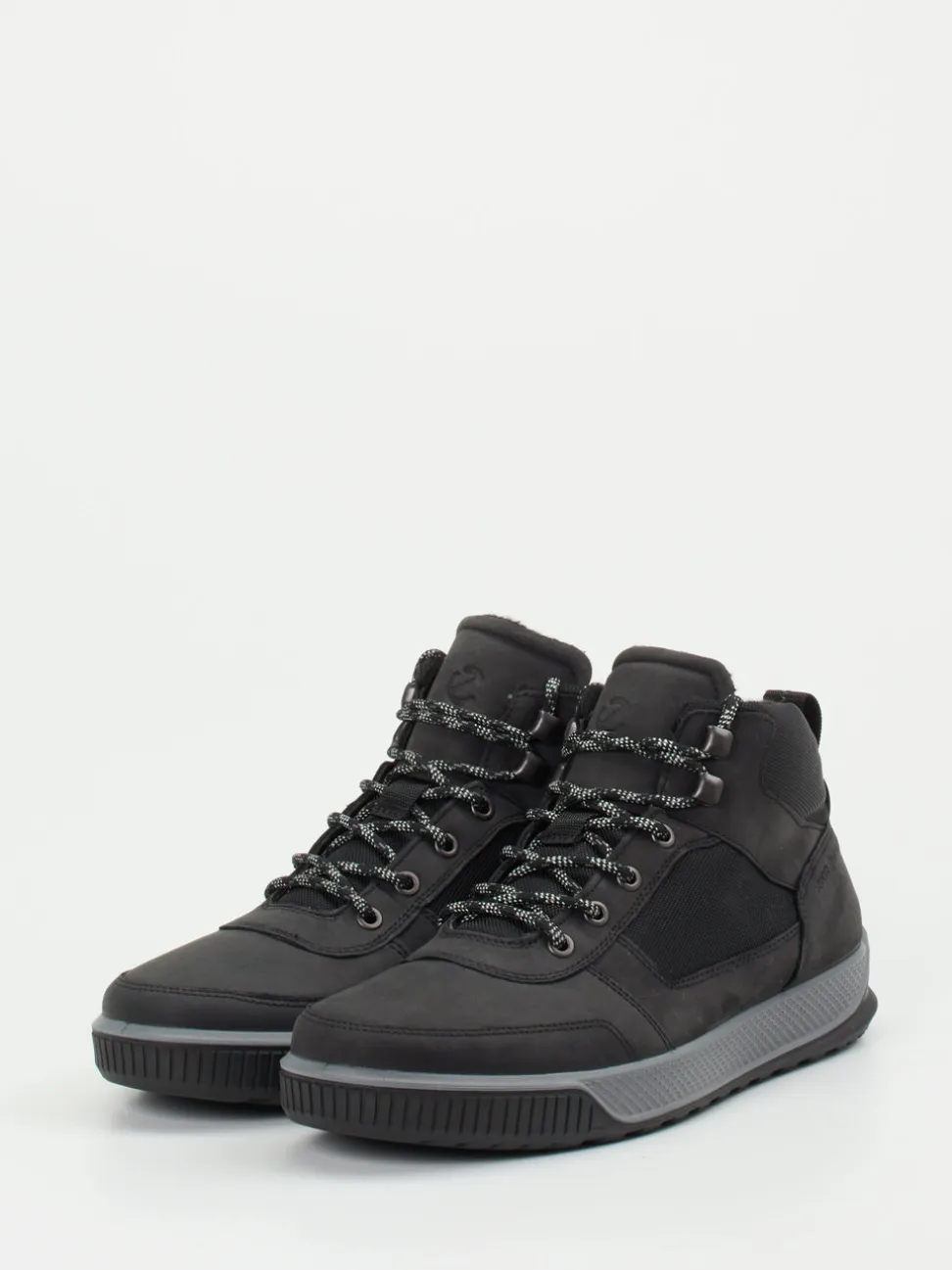Ecco – Outdoor-Boots aus Nubukleder und Mesh Schwarz