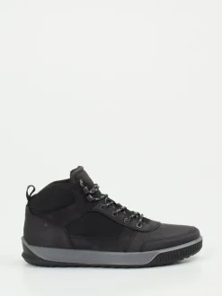 Ecco – Outdoor-Boots aus Nubukleder und Mesh Schwarz