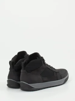 Ecco – Outdoor-Boots aus Nubukleder und Mesh Schwarz