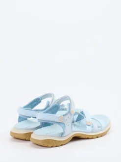 Ecco – Outdoorsandalen aus Nubukleder hellblau