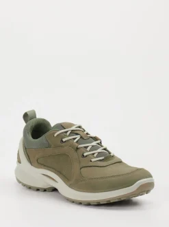 Ecco – Outdoor-Sneaker aus Nubukleder olivgrün