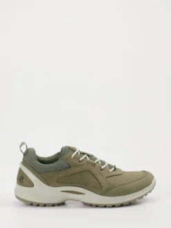 Ecco – Outdoor-Sneaker aus Nubukleder olivgrün
