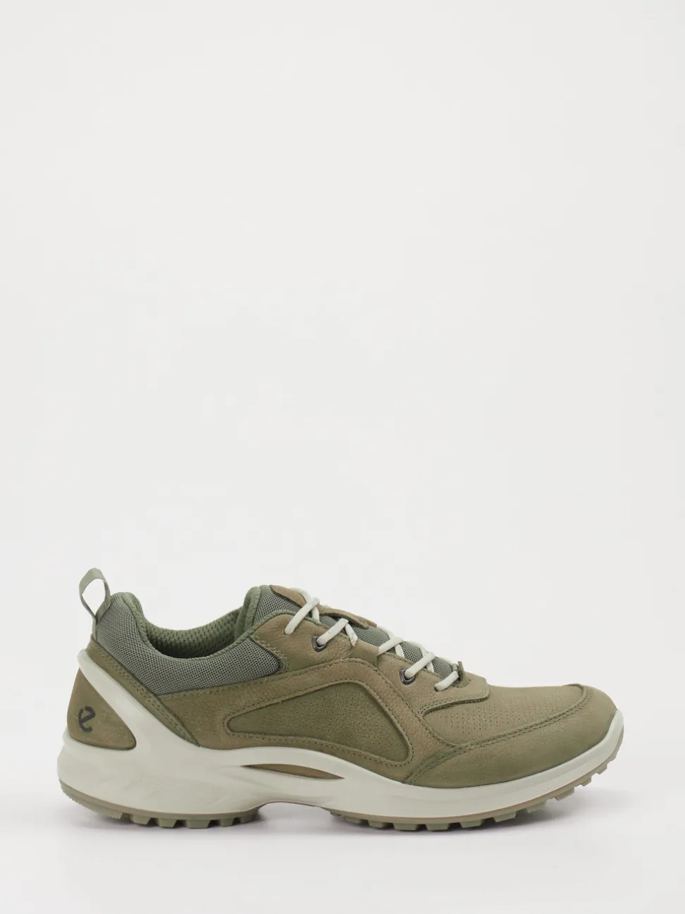 Ecco – Outdoor-Sneaker aus Nubukleder olivgrün