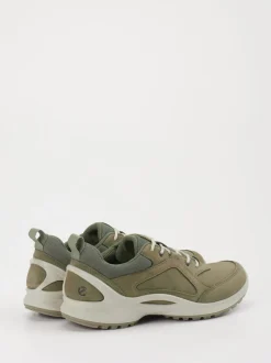 Ecco – Outdoor-Sneaker aus Nubukleder olivgrün
