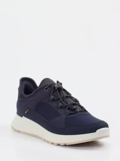 Ecco – Outdoor-Sneaker aus Mesh und Synthetik Dunkelblau