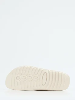 Ecco – Pantolette aus Nubukleder beige