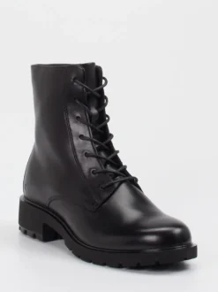 Ecco – Schnürboots aus Kalbleder Schwarz