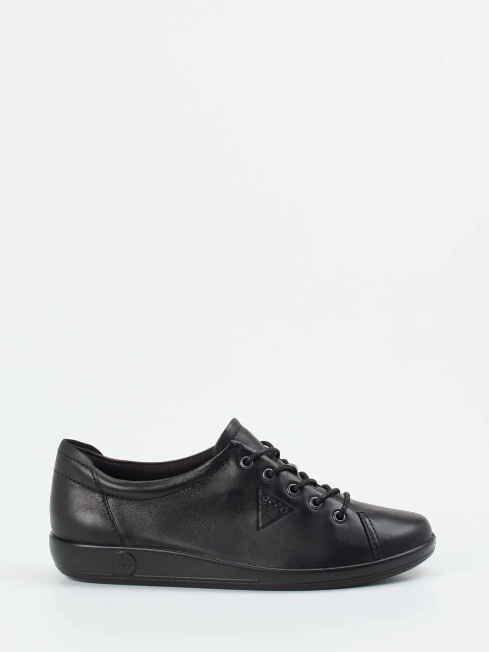 Ecco – Schnürschuh aus Kalbleder schwarz
