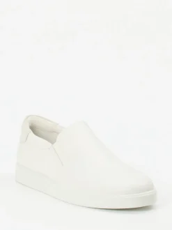 Ecco – Slip-On Sneaker aus Kalbleder Offwhite