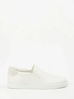 Ecco – Slip-On Sneaker aus Kalbleder Offwhite
