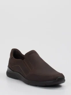 Ecco – Slipper aus Nubukleder Dunkelbraun