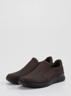 Ecco – Slipper aus Nubukleder Dunkelbraun