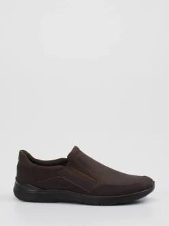 Ecco – Slipper aus Nubukleder Dunkelbraun
