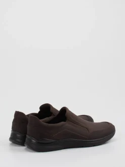 Ecco – Slipper aus Nubukleder Dunkelbraun
