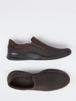 Ecco – Slipper aus Nubukleder Dunkelbraun
