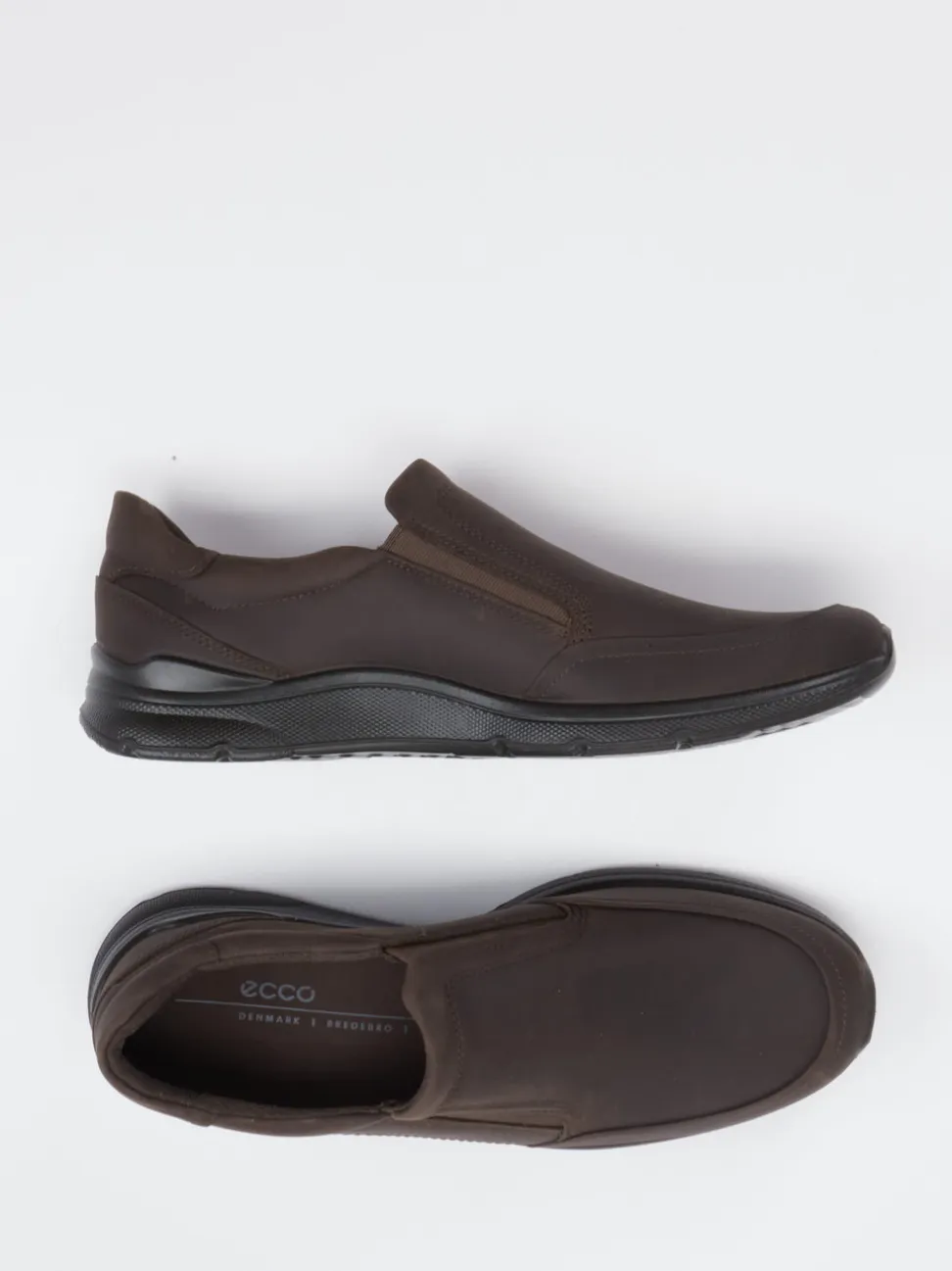 Ecco – Slipper aus Nubukleder Dunkelbraun