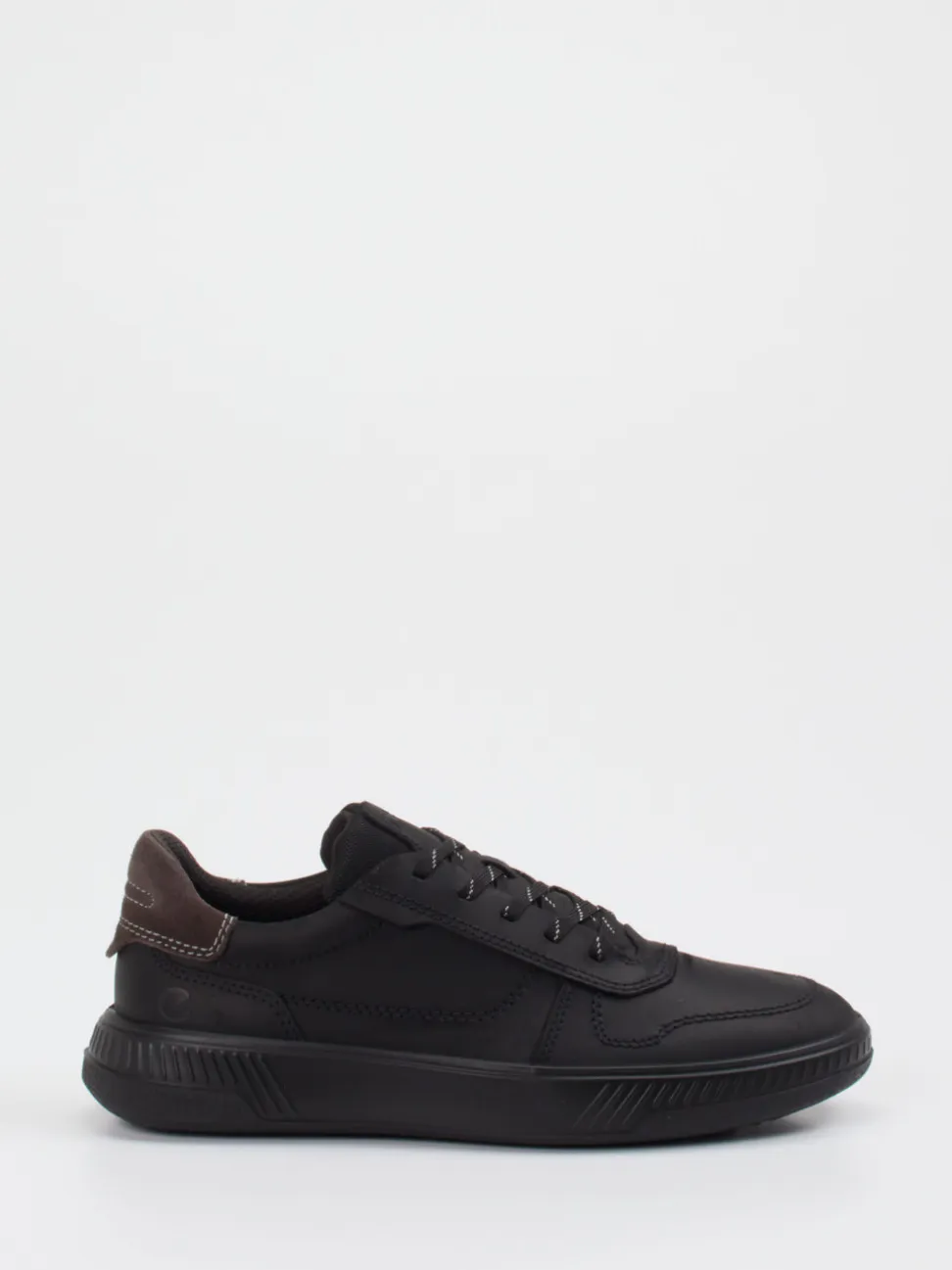 Ecco – Sneaker aus Kalbleder in Schwarz
