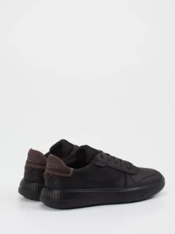 Ecco – Sneaker aus Kalbleder in Schwarz