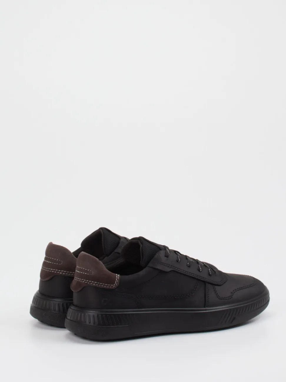 Ecco – Sneaker aus Kalbleder in Schwarz