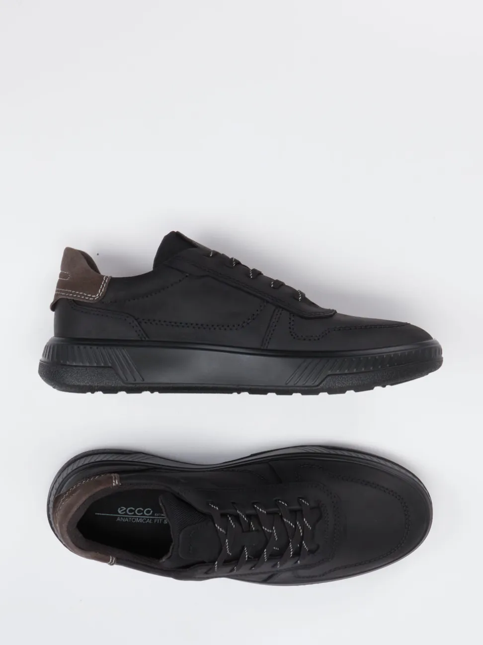 Ecco – Sneaker aus Kalbleder in Schwarz