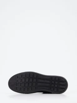 Ecco – Sneaker aus Kalbleder in Schwarz