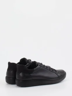 Ecco – Sneaker aus Kalbleder in Schwarz