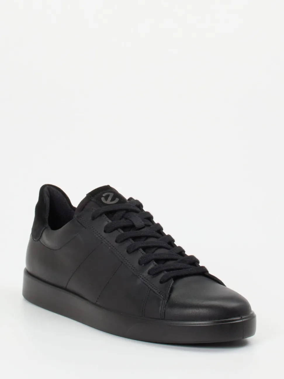 Ecco – Sneaker aus Kalbleder in Schwarz
