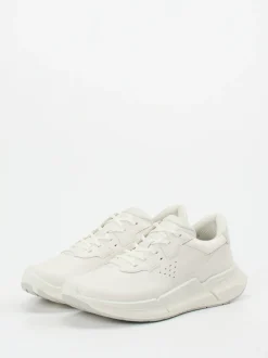 Ecco – Sneaker aus Kalbleder in Off-White