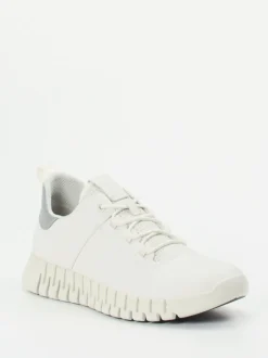 Ecco – Sneaker aus Kalbleder in Offwhite