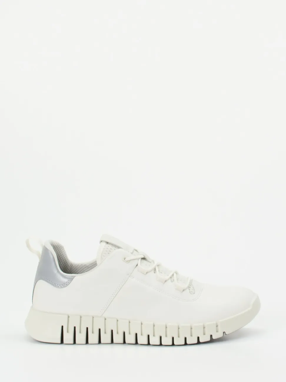Ecco – Sneaker aus Kalbleder in Offwhite