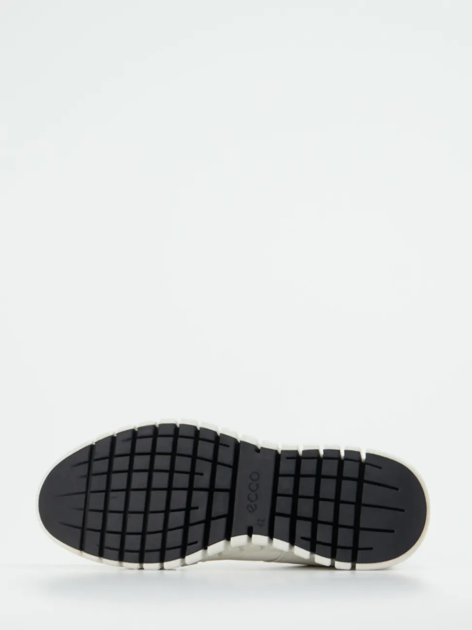 Ecco – Sneaker aus Kalbleder in Offwhite