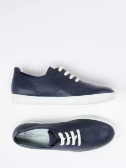 Ecco – Sneaker aus Kalbleder dunkelblau