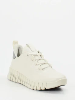 Ecco – Sneaker aus Kalbleder in Offwhite