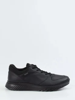 Ecco – Sneaker aus Lammleder schwarz wasserdicht