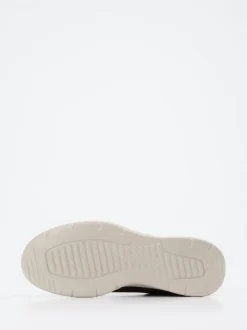Ecco – Sneaker aus Leder und Mesh in Olivgrün