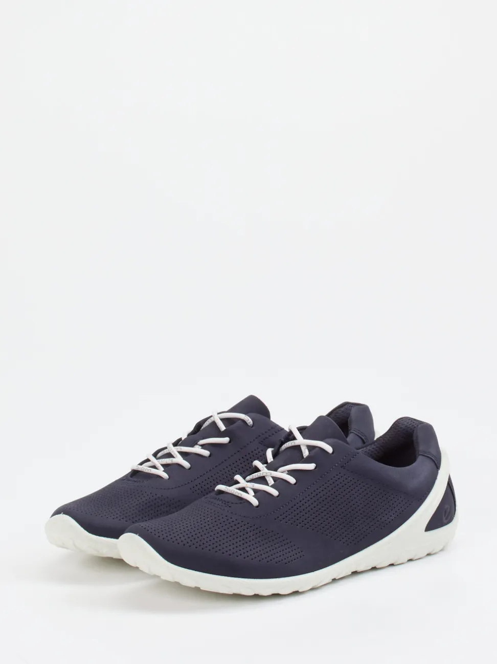 Ecco – Sneaker aus Nubukleder in Dunkelblau
