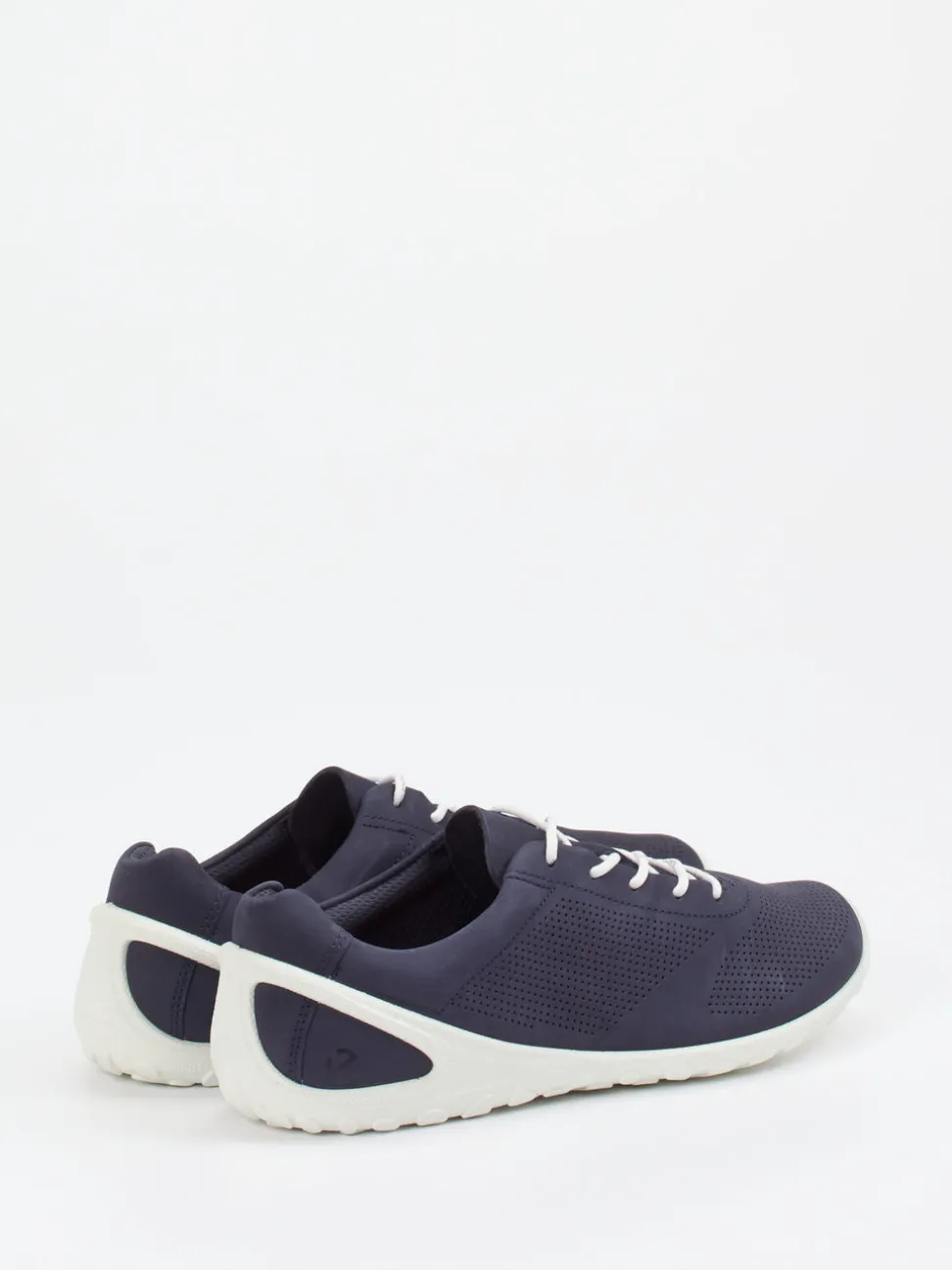 Ecco – Sneaker aus Nubukleder in Dunkelblau