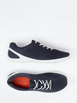 Ecco – Sneaker aus Nubukleder in Dunkelblau