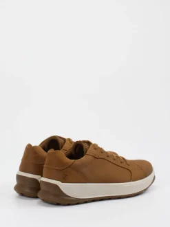 Ecco – Sneaker aus Nubukleder cognacbraun