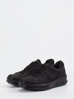 Ecco – Sneaker aus Nubukleder schwarz