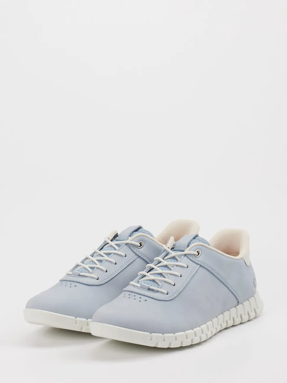 Ecco – Sneaker aus Nubukleder Pastellblau