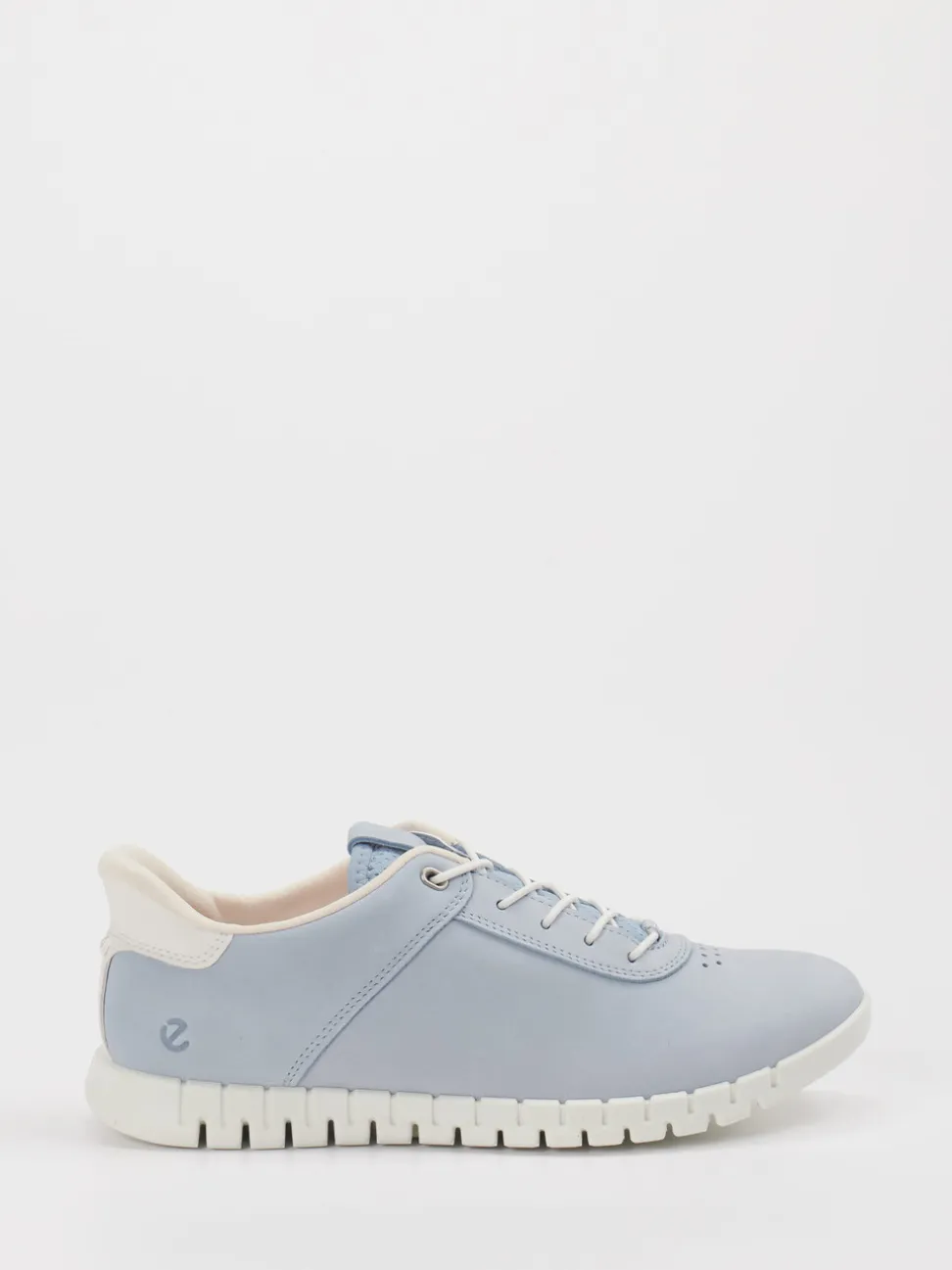 Ecco – Sneaker aus Nubukleder Pastellblau