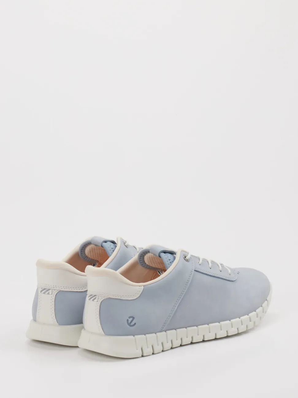 Ecco – Sneaker aus Nubukleder Pastellblau