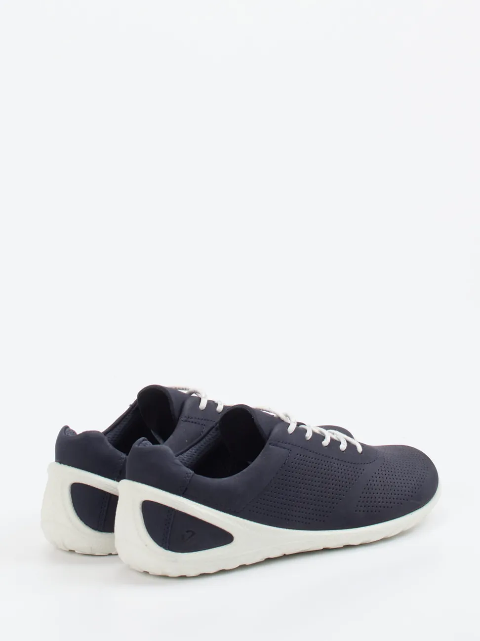 Ecco – Sneaker aus Nubukleder in Dunkelblau