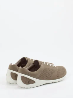 Ecco – Sneaker aus Nubukleder in Taupe