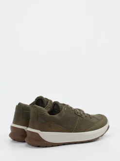Ecco – Sneaker aus Nubukleder in Olivgrün