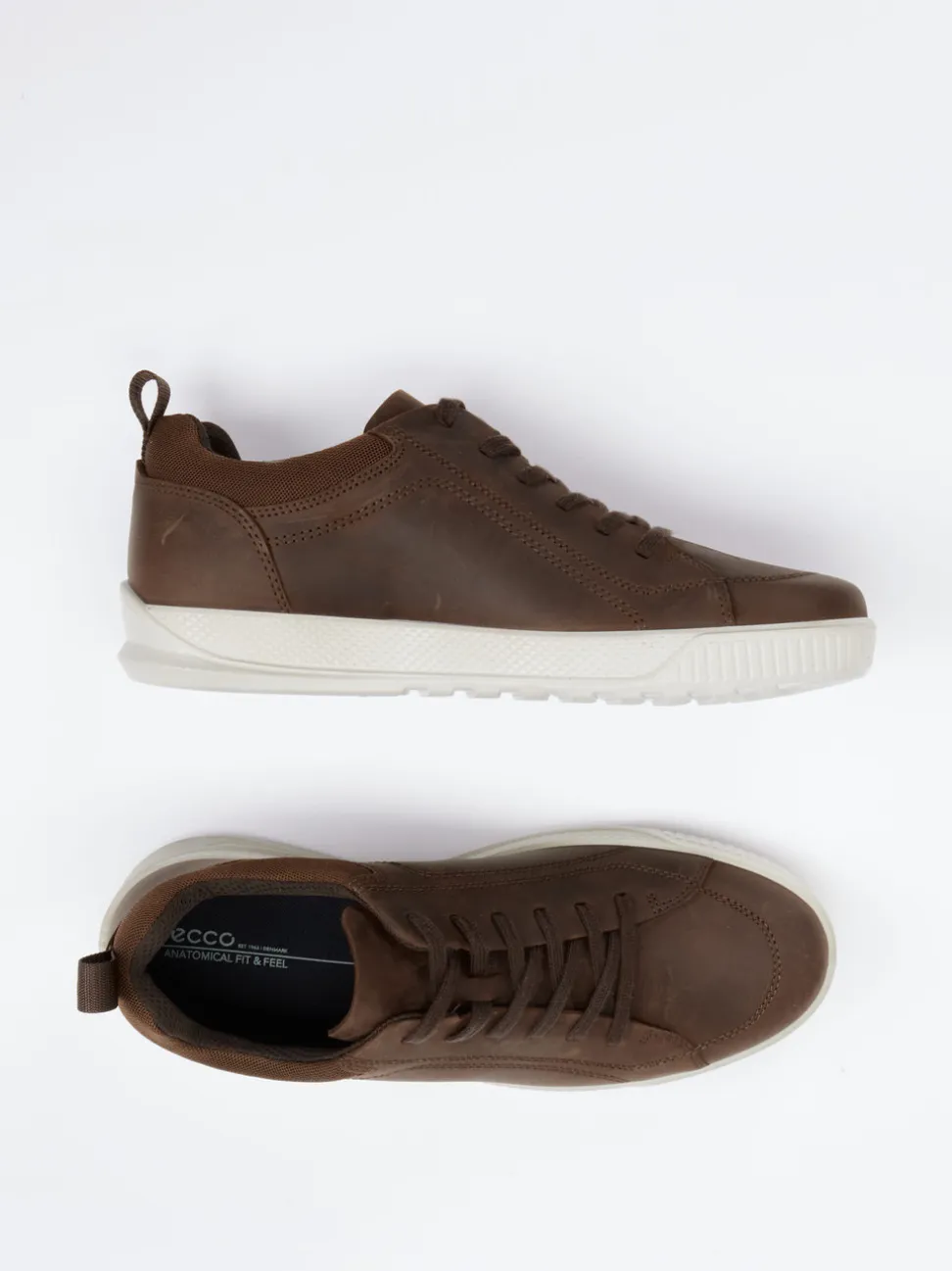 Ecco – Sneaker aus Nubukleder in Braun