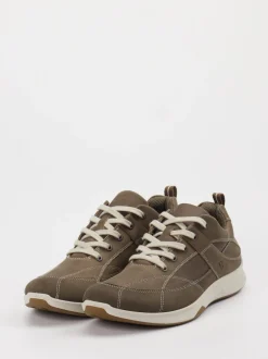 Ecco – Sneaker aus Nubukleder mittelbraun