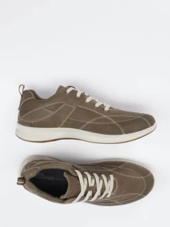 Ecco – Sneaker aus Nubukleder mittelbraun