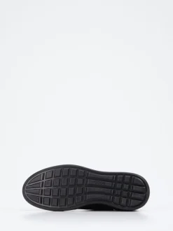 Ecco – Sneaker aus Veloursleder schwarz